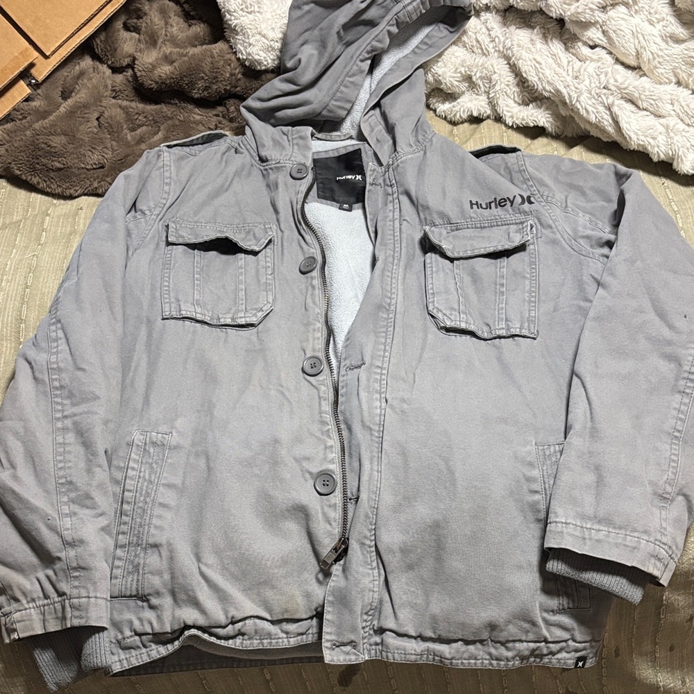 Hurley Gray Hooded Jacket